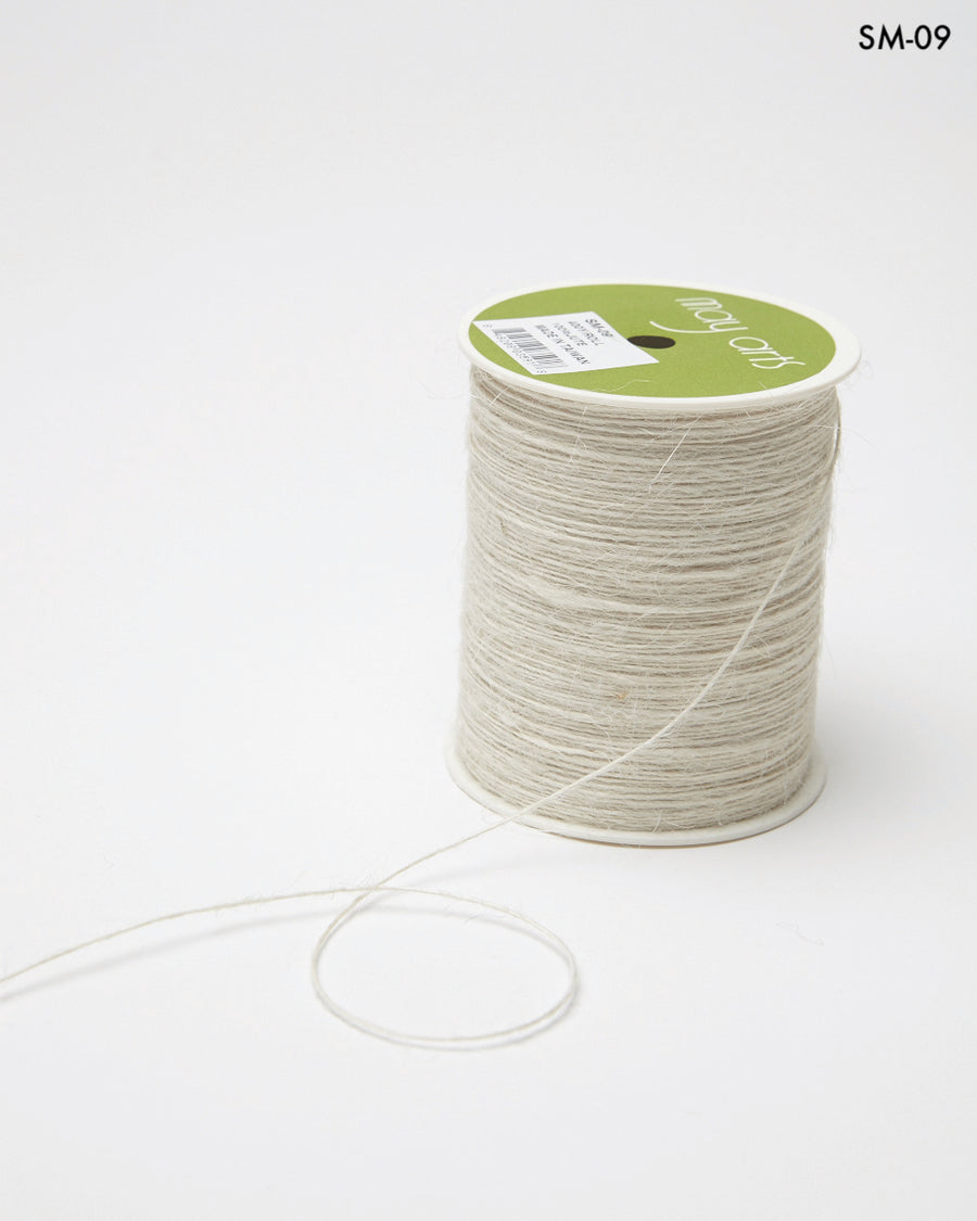 1 Millimeter 100% Jute Burlap String Cord Ribbon – SM-09 Ivory