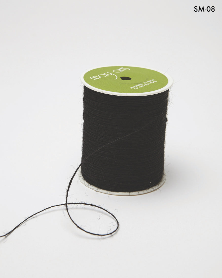 1 Millimeter 100% Jute Burlap String Cord Ribbon – SM-08 Black
