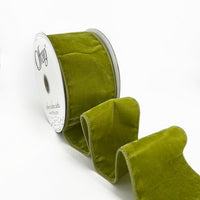 4 inch Pear Posh Velvet Wired Ribbon Offray