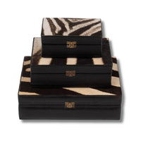 Klaus Zebra Leather Box