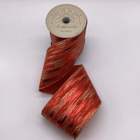 Red Glitter Metallic Satin Ribbon 4