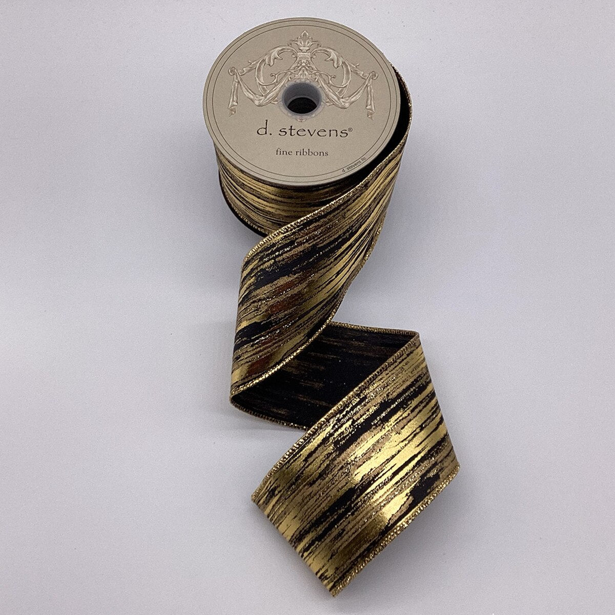 Gold Glitter Satin Ribbon 2.5 Inch x 10 Yards