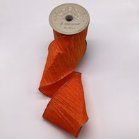 Orange Glitter Crinkle Ribbon 4 Inch x 10 Yards