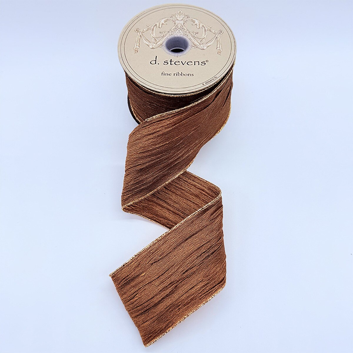 Brown Crinkle Gauze Ribbon 2.5 Inches x 10 Yards