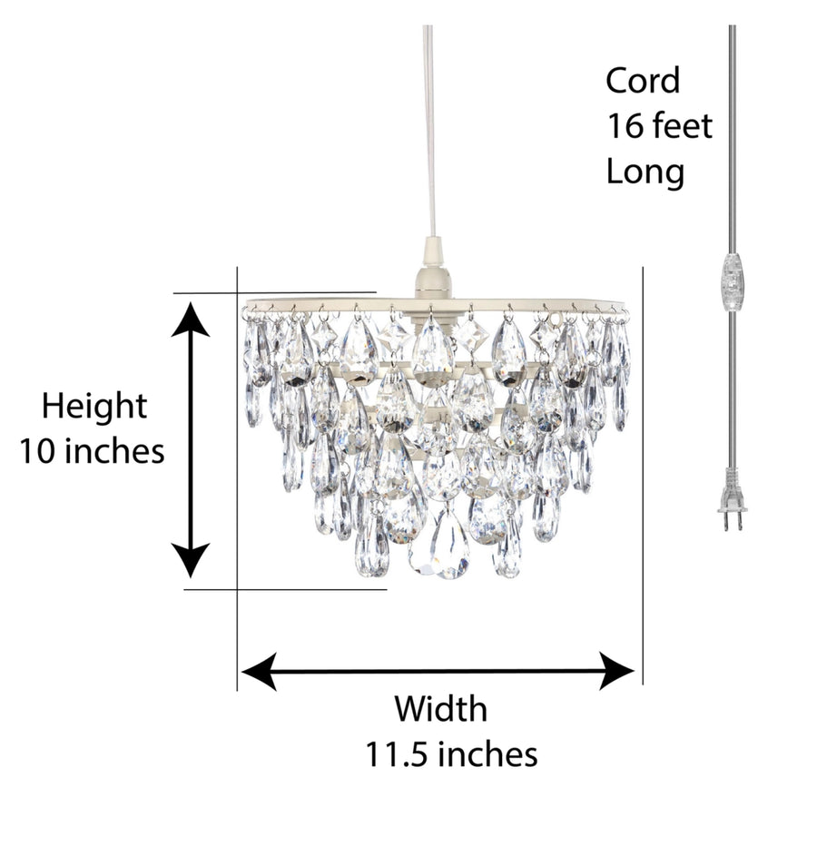 Adira 1 Light Crystal Chandelier