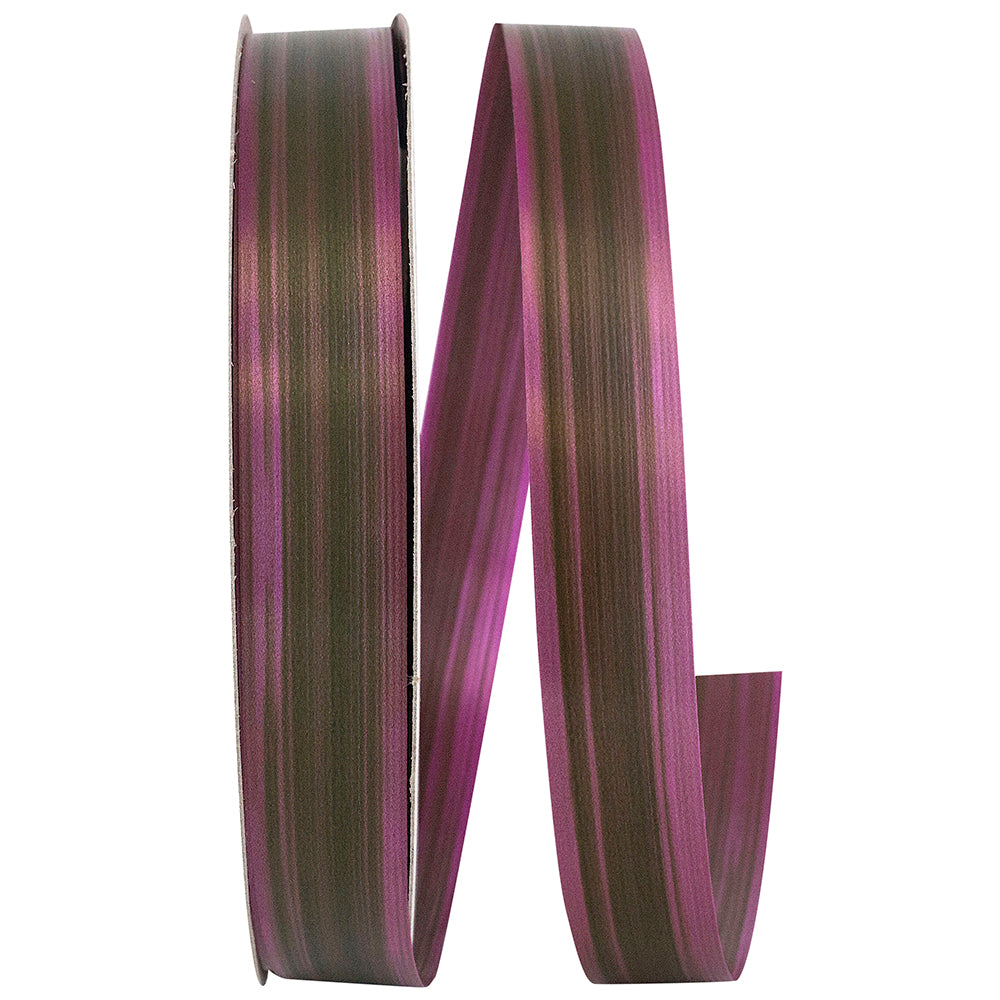 Purple Aspidistra Leaf Ombre Ribbon 3/4 Inch for Wreaths