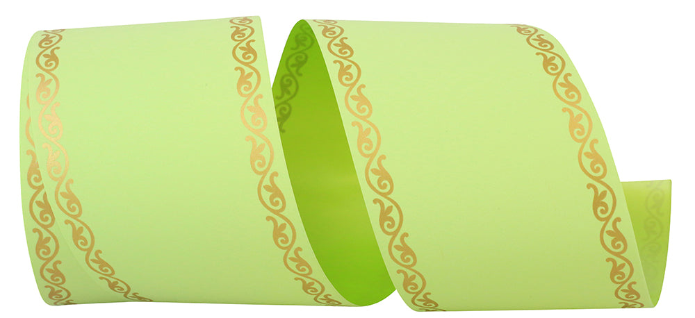 Citrus 3 Inch Matte Printer Ribbon Scroll Edge for Bows