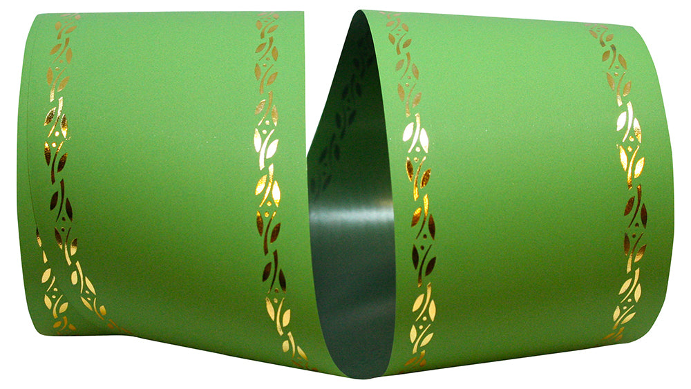 Green 3 Inch Matte Printer Ribbon Petal Edge for Bows
