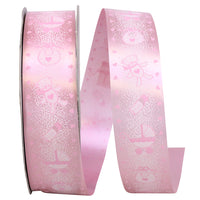 Pink Baby Dearest Ribbon 1-3/8 Inch Polypropylene Wreaths