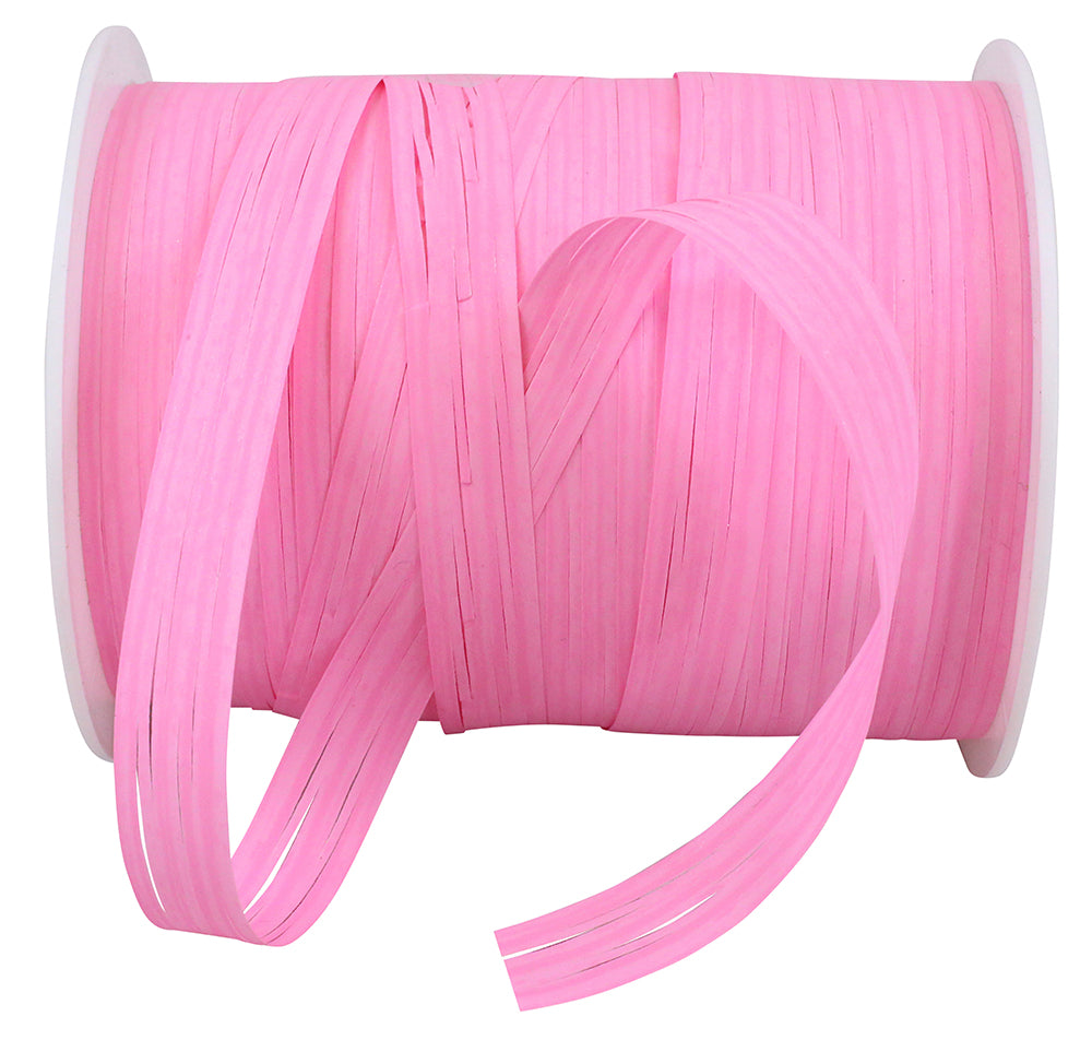 Hot Pink 3/8 Inch Raffia Europa Rd