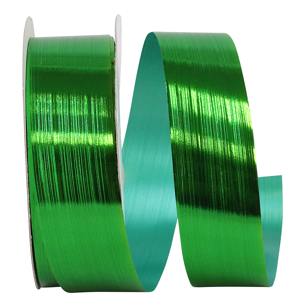 Emerald Metallic Ribbon 1-1/4 Inch for Wreaths and Bows