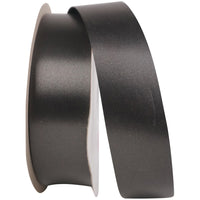 Black Polypro Florentine Satin Finish Ribbon 1-3/8 Inch