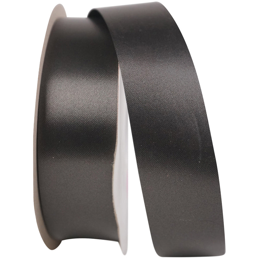 Black Polypro Florentine Satin Finish Ribbon 1-3/8 Inch