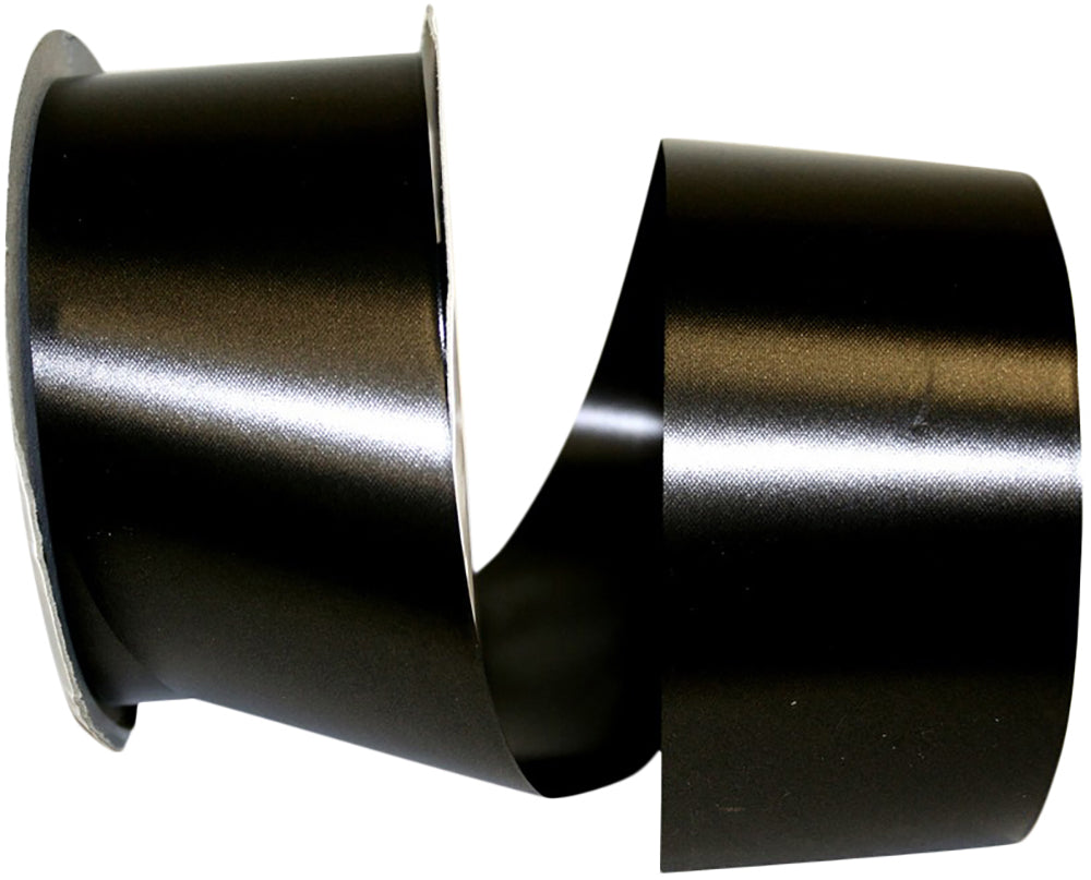 Black 2-1/2 Inch Polypro Satin Finish Ribbon for Wreaths