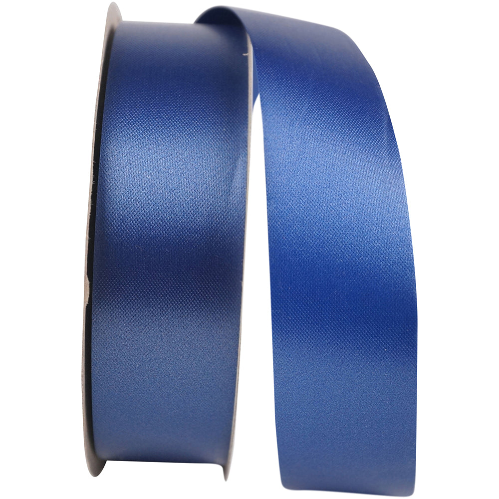 Navy Embossed Polypro Satin Finish Ribbon 1-3/8 Inch