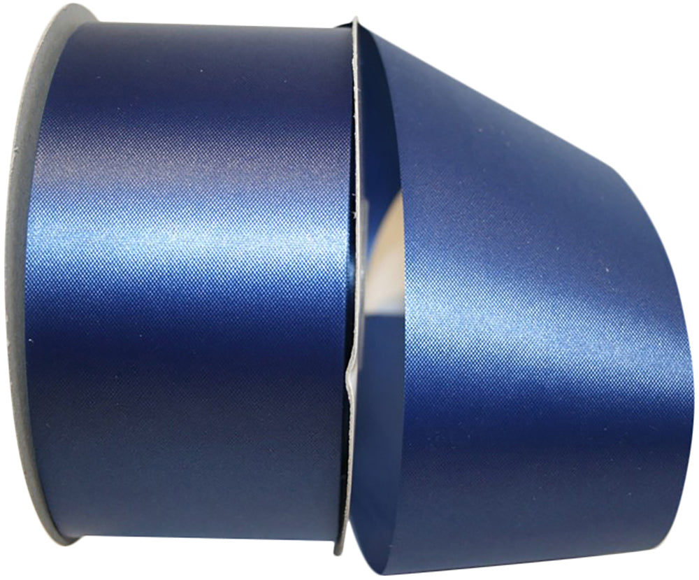 Navy 2-1/2 Inch Polypro Satin Finish Ribbon for Wreaths