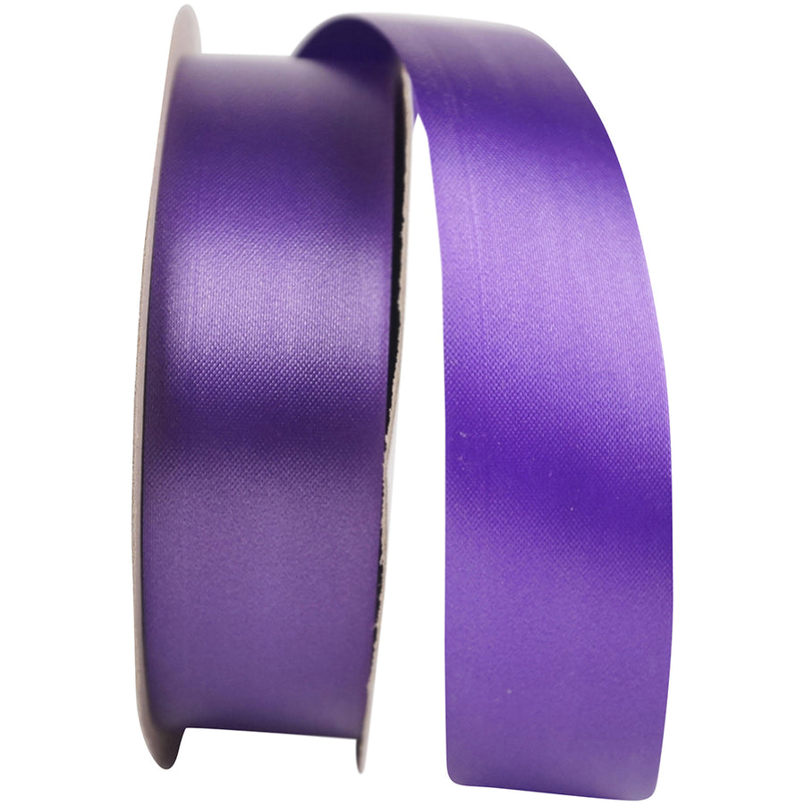 Purple Embossed Polypro Satin Finish Ribbon 1-3/8 Inch