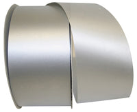 Silver 2-1/2 Inch Polypro Satin Finish Ribbon for Bows