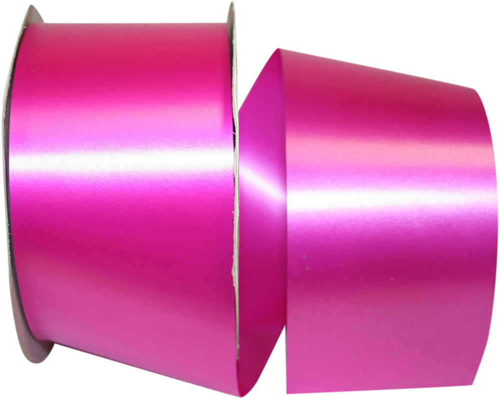 Fuchsia 2-1/2 Inch Polypro Satin Finish Ribbon for Wreaths