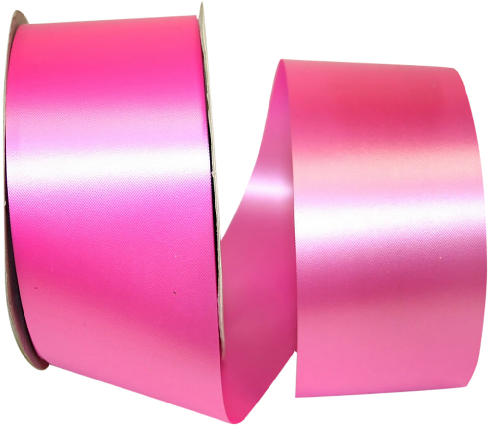 Hot Pink 2-1/2 Inch Embossed Polypro Satin Finish Ribbon