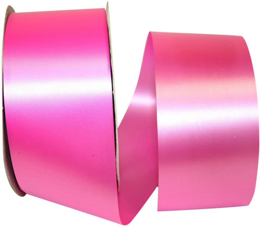 Hot Pink 2-1/2 Inch Embossed Polypro Satin Finish Ribbon