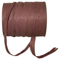 Brown Raffia 3/8 Inch Venice Ribbon 100Yds