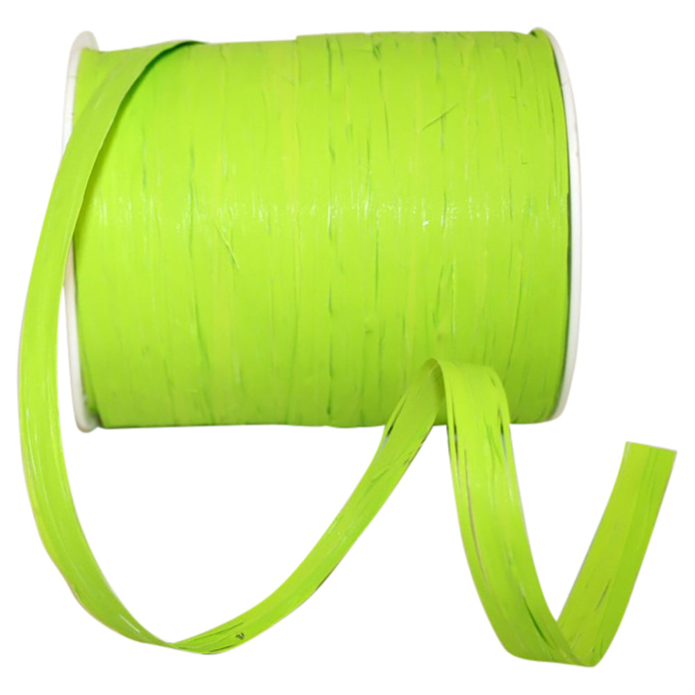 Lime Raffia 3/8 Inch Venice Rd 100 Yards Polypropylene