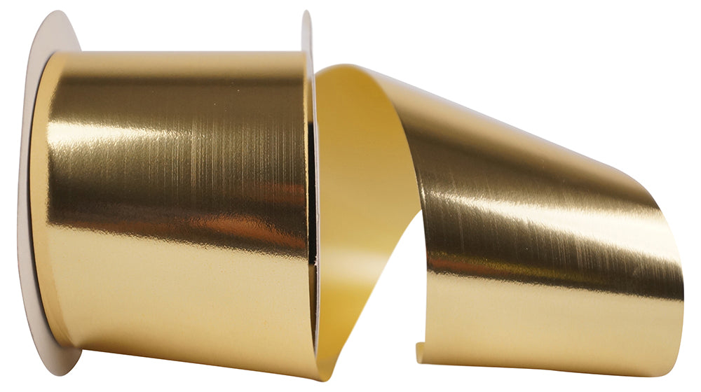 Gold Metallic Polypro Ribbon 2-1/2 Inch for Wreaths