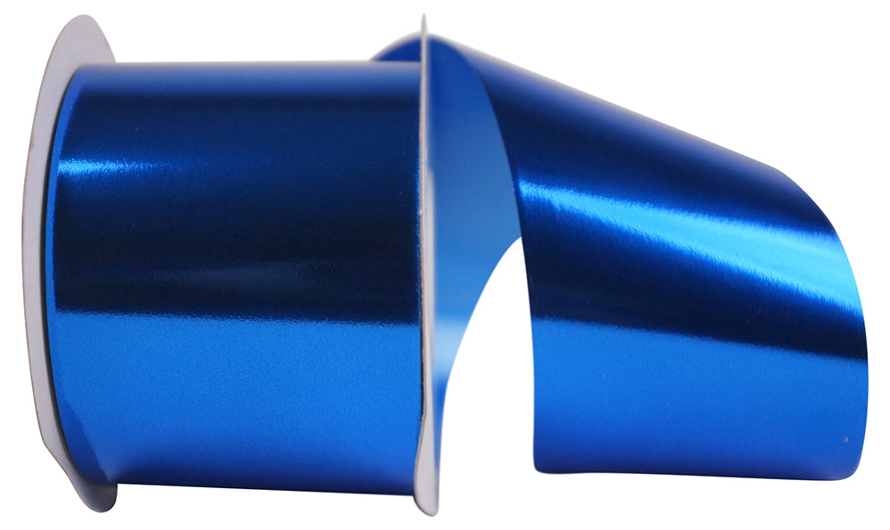 Metallic Polypro Ribbon Royal 2-1/2 Inch for Wreaths