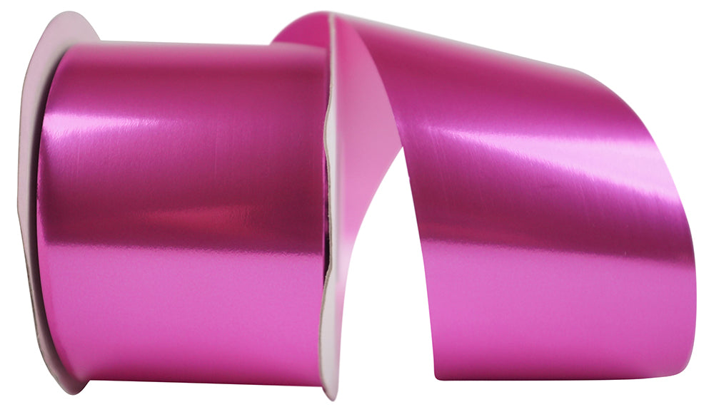 Pink 2-1/2 Inch Metallic Polypro Ribbon for Wreaths
