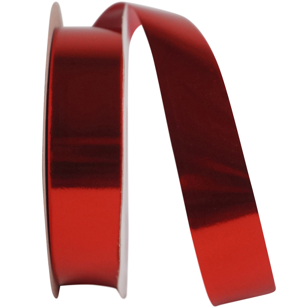 Metallic Red Polypro Ribbon 1-1/4 Inch for Wreaths