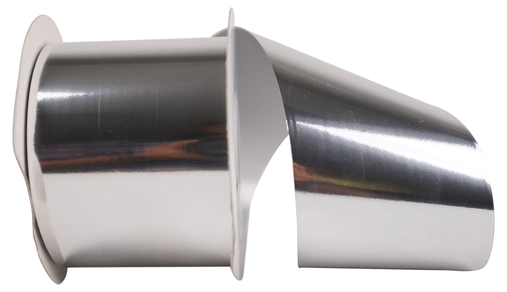 Silver Metallic Polypro Ribbon 2-1/2 Inch for Wreaths