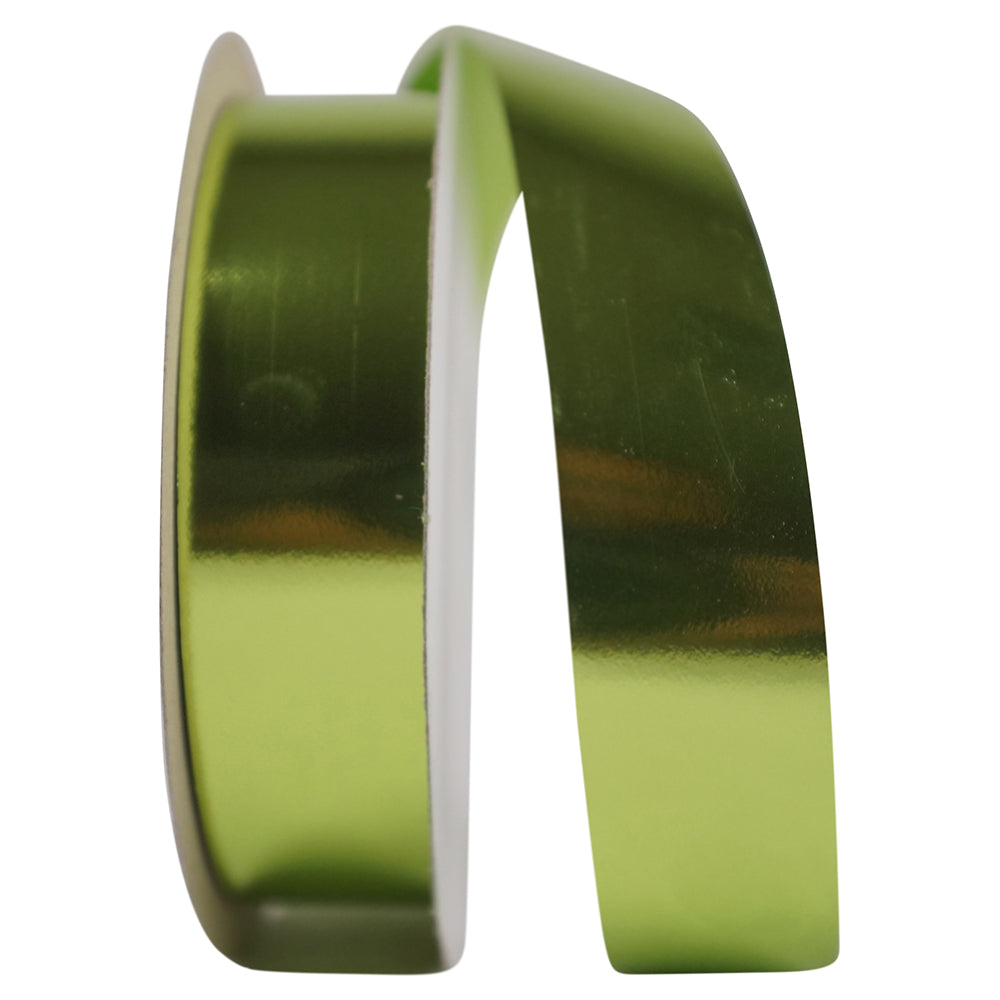 Lime Metallic Polypro Ribbon 1-1/4 Inch for Wreaths