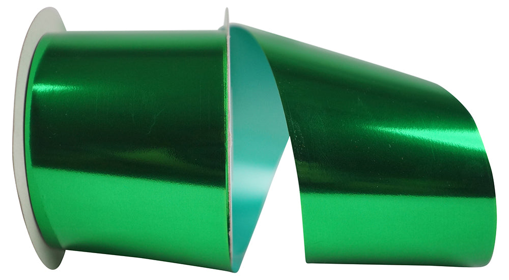 Emerald Metallic Polypro Ribbon 2-1/2 Inch for Wreaths