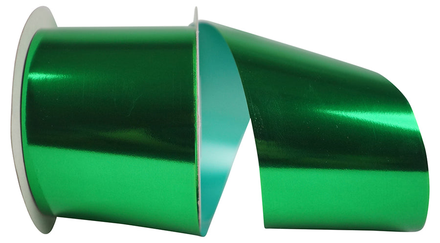 Emerald Metallic Polypro Ribbon 2-1/2 Inch for Wreaths