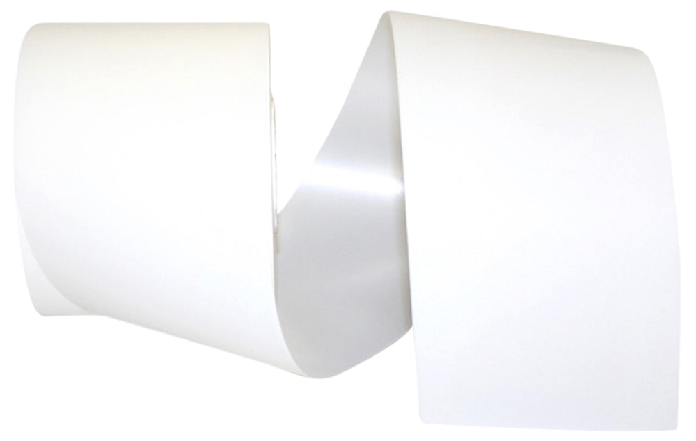 White Matte Coated Poly Printer Ribbon 3 Inch for Wreaths