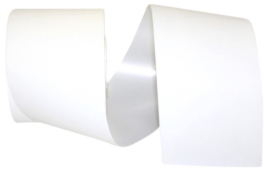 White Matte Coated Poly Printer Ribbon 3 Inch for Wreaths