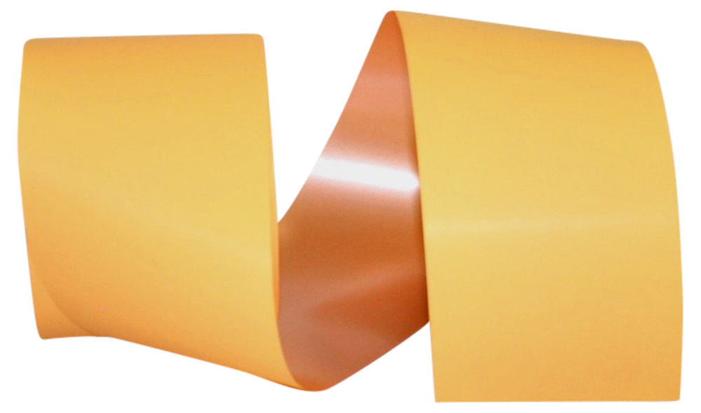 Orange 3 Inch Matte Coated Poly Ribbon for Wreaths and Bows