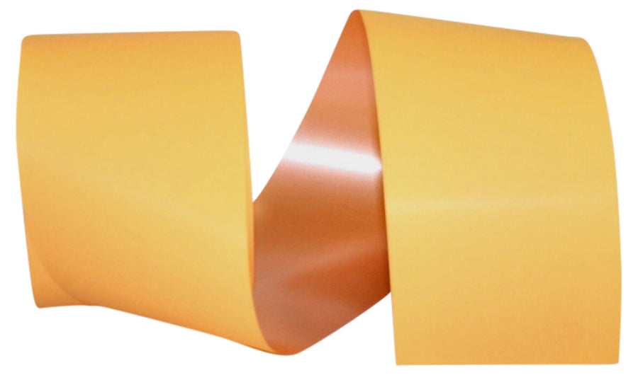 Orange 3 Inch Matte Coated Poly Ribbon for Wreaths and Bows