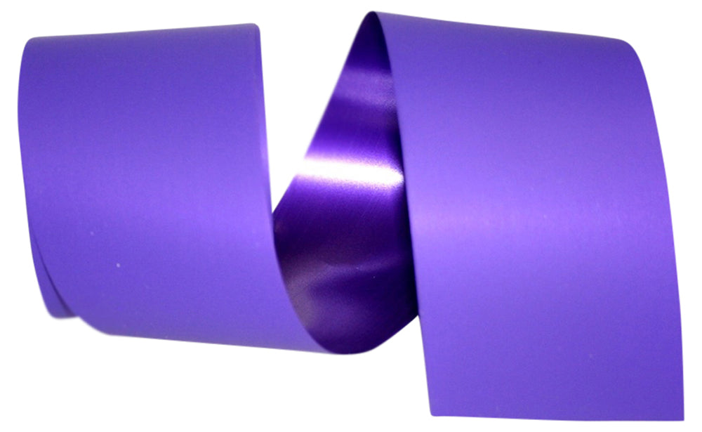 Purple Matte Coated Poly Printer Ribbon 3 Inch 55 Yards