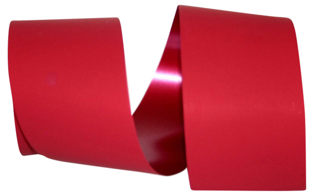 Red Matte Coated Poly Printer Ribbon 3 Inch for Wreaths