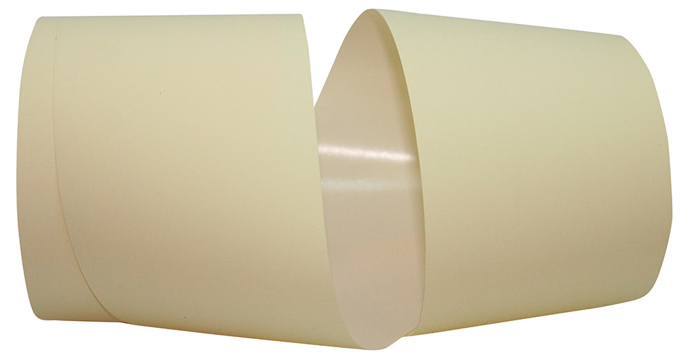 Ivory Matte Coated Poly Printer Ribbon 3 Inch for Wreaths
