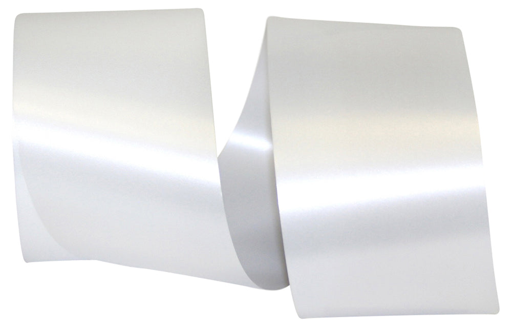 Shiny White Poly Printer Ribbon 2-3/4 Inch for Wreaths