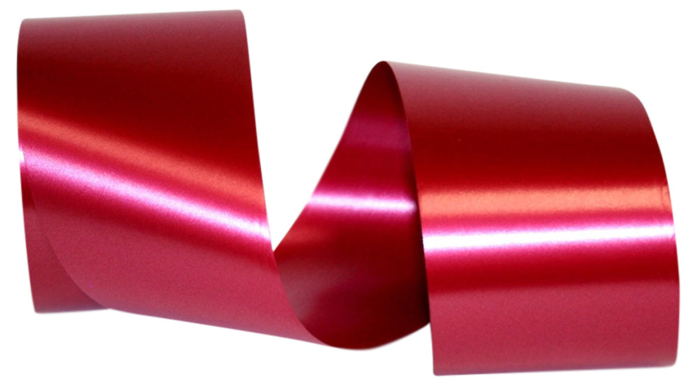 Red Shiny Poly Printer Ribbon 2-3/4 Inch for Wreaths