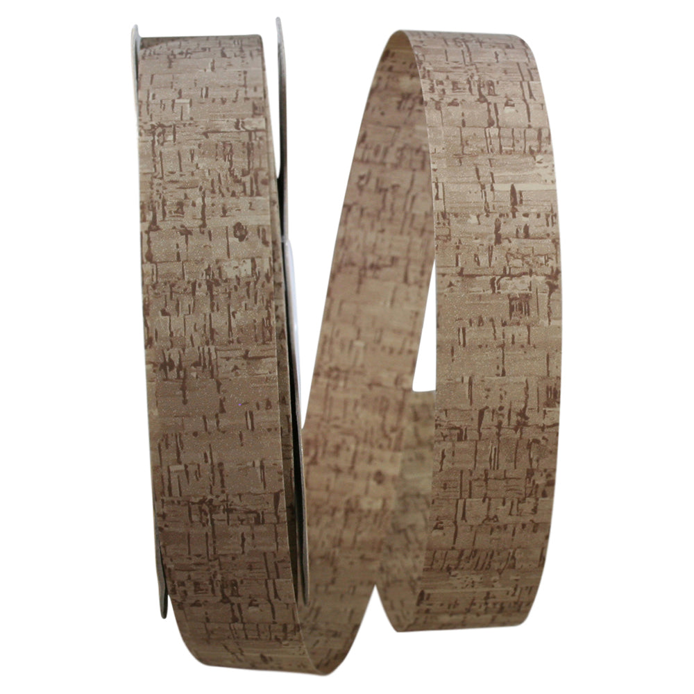 Cork Roll Ribbon 1 Inch Natural for Wreaths and Bows