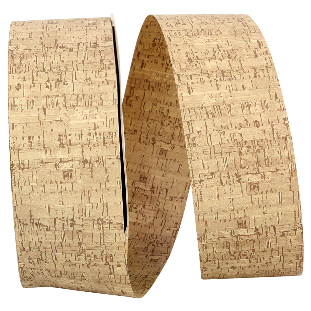Cork Roll Ribbon Natural 2 Inch for Wreaths and Bows
