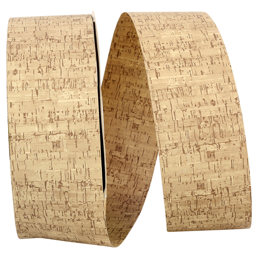 Cork Roll Ribbon Natural 2 Inch for Wreaths and Bows