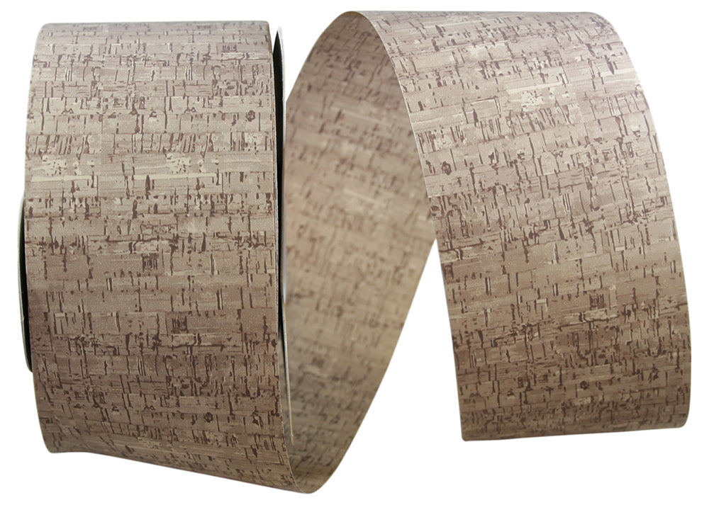 Cork Roll Ribbon Natural 2-5/8 Inch for Wreaths and Bows