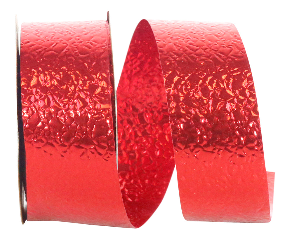 Red 1-3 8 Inch Cracked Ice - Standard Weight - Ribbon for Wreaths & Bows