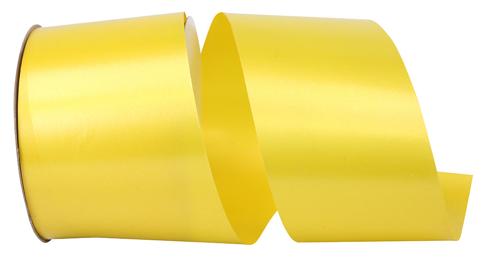 Yellow 2-1 2 Inch Poly Pro-Yellow Ribbon for Wreaths & Bows
